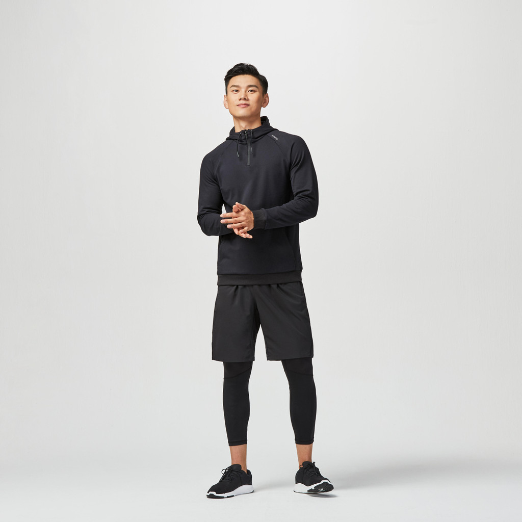 Mô tả Quần short tập fitness 120 cho nam đen Decathlon DOMYOS mã 8547823 - 1