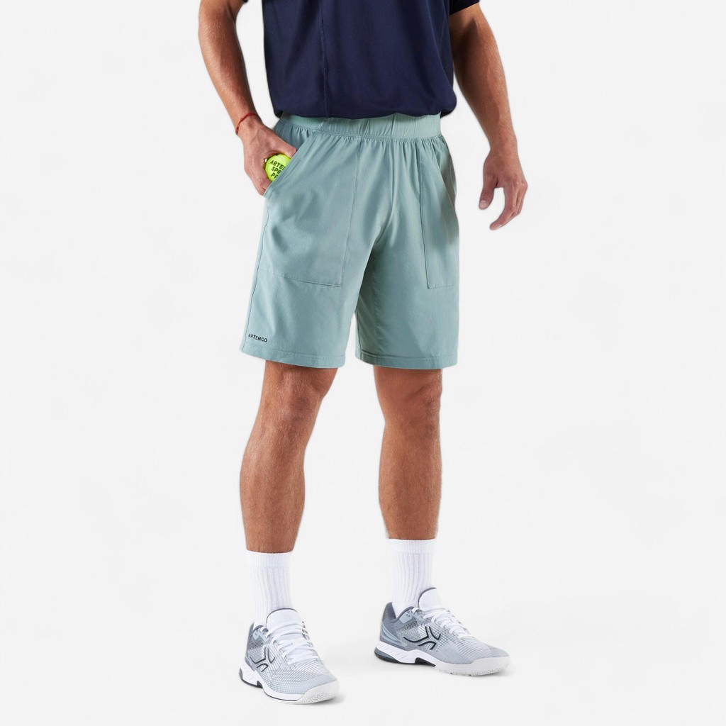 Mô tả Quần short tennis, pickleball nam thoáng khí - Dry xanh lá xám Decathlon ARTENGO mã 8857306 - 4
