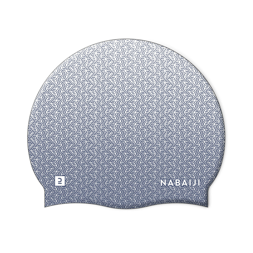 Mô tả Mũ bơi silicon geo trắng/xanh dương Decathlon NABAIJI mã 8853985 - 4
