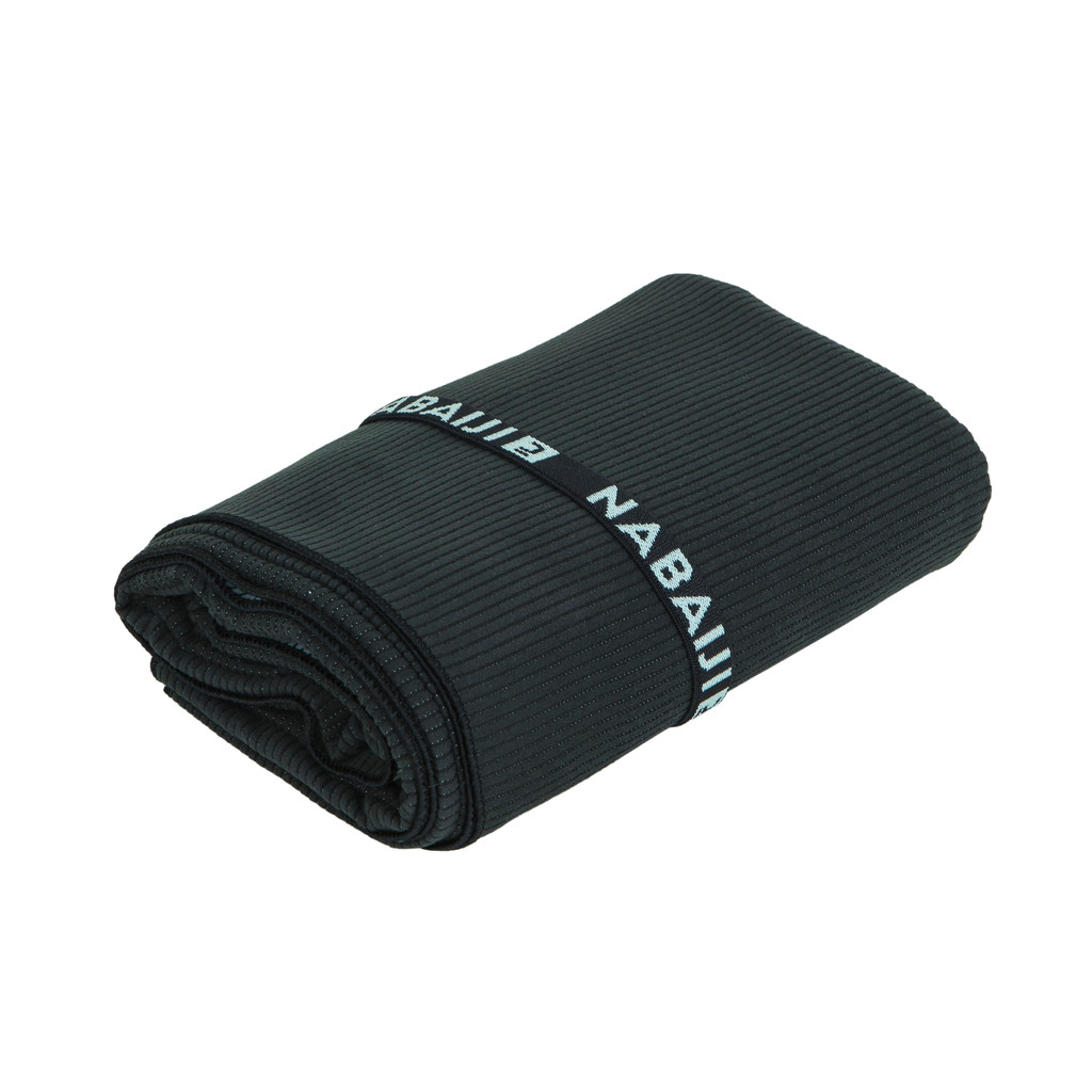 Mô tả Khăn tắm microfibre cỡ xl 110 x 175 cm sọc đen/xám DECATHLON NABAIJI mã 8797424 - 4