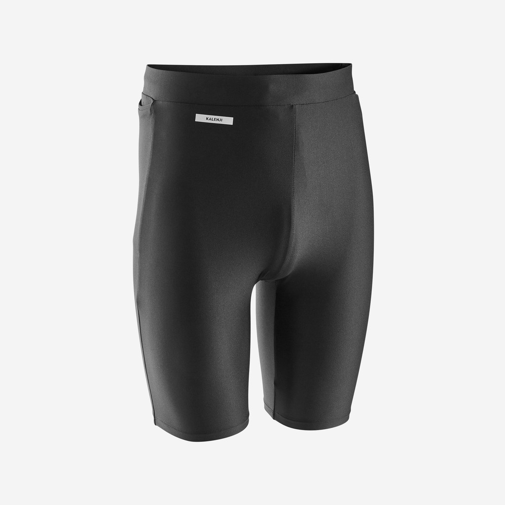 Mô tả Quần short chạy bộ nam bó sát run 100 đen Decathlon KALENJI mã 8817446 - 1