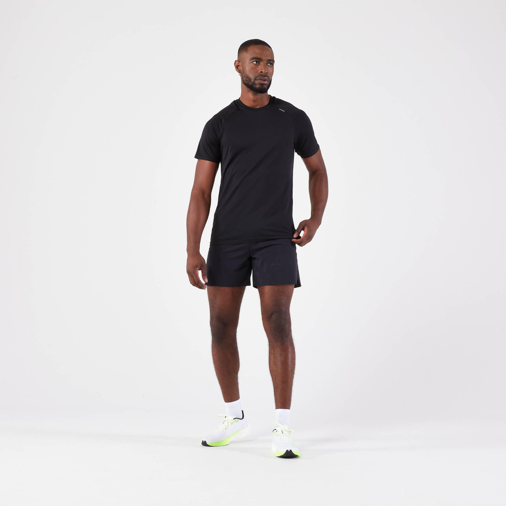 Mô tả Áo thun chạy bộ nam không đường may run 500 comfort đen Decathlon KIPRUN mã 8861685 - 3