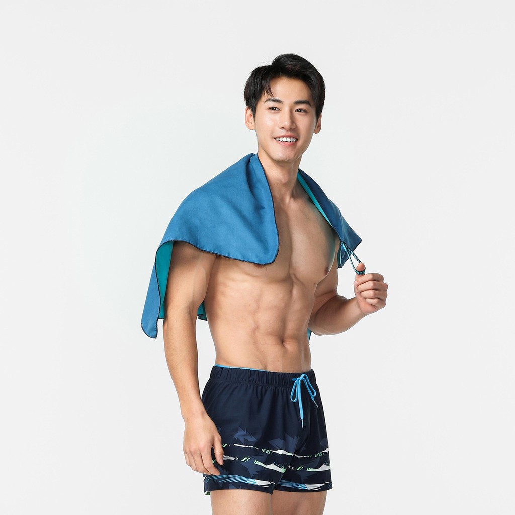 Mô tả Khăn tắm microfibre cỡ s 39 x 55 cm xanh dương/xanh lá DECATHLON NABAIJI mã 8751952 - 1