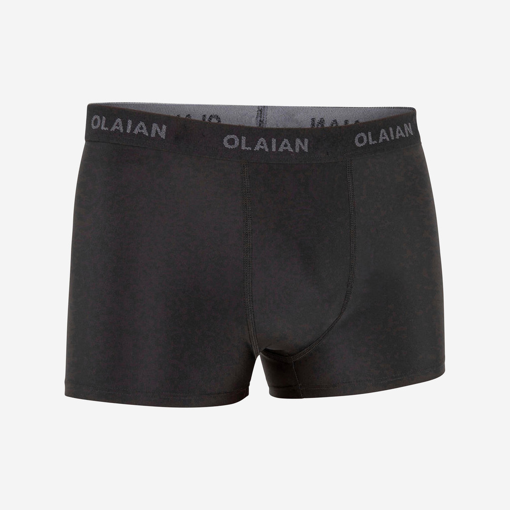 Mô tả Quần boxer 500 cho nam DECATHLON olaian đen - 1