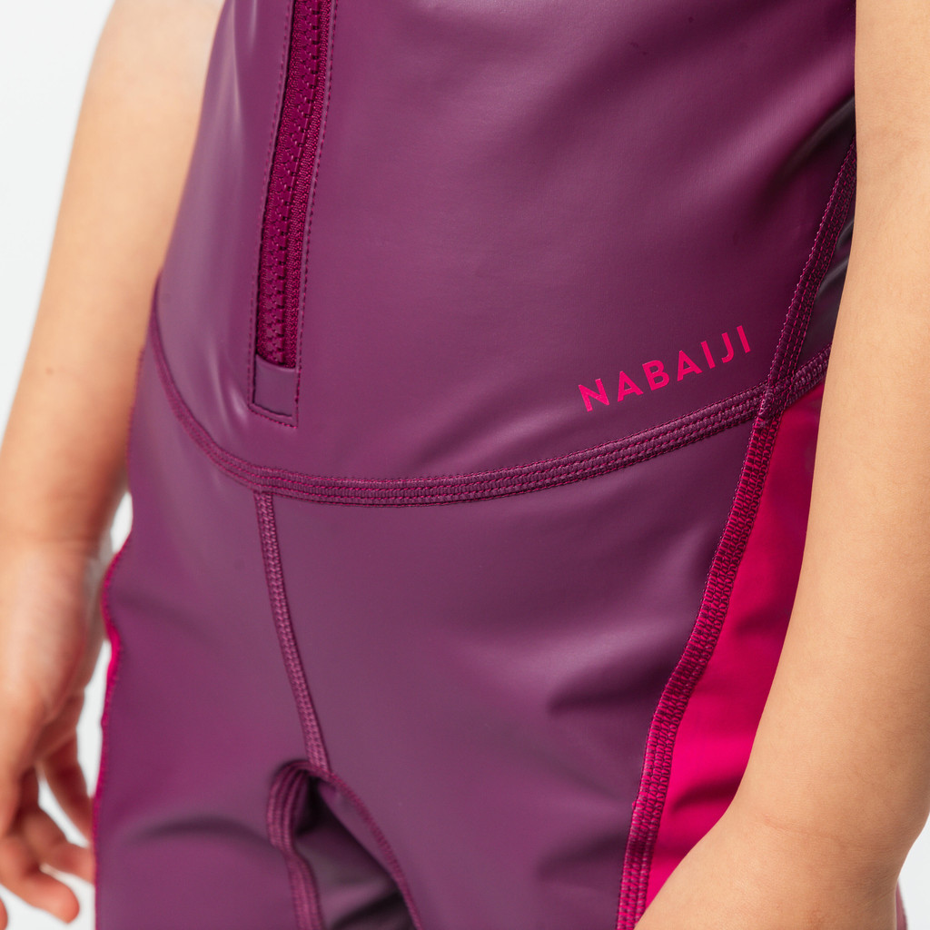 Mô tả Đồ bơi liền thân dáng quần short kloupi cho bé gái DECATHLON NABAIJI hồng tím - 1
