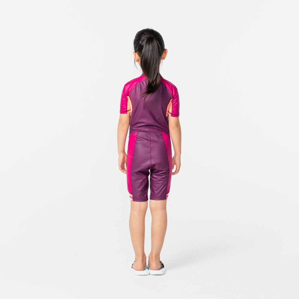 Mô tả Đồ bơi liền thân dáng quần short kloupi cho bé gái DECATHLON NABAIJI hồng tím - 4