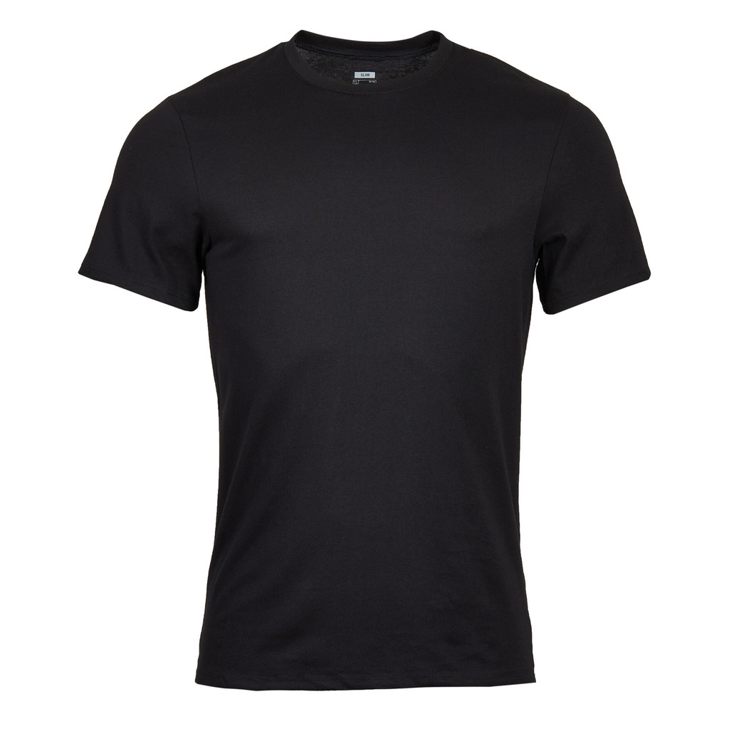 Mô tả Áo thun tập gym fitness nam DECATHLON DOMYOS cotton có dãn màu đen 8543989 - 3