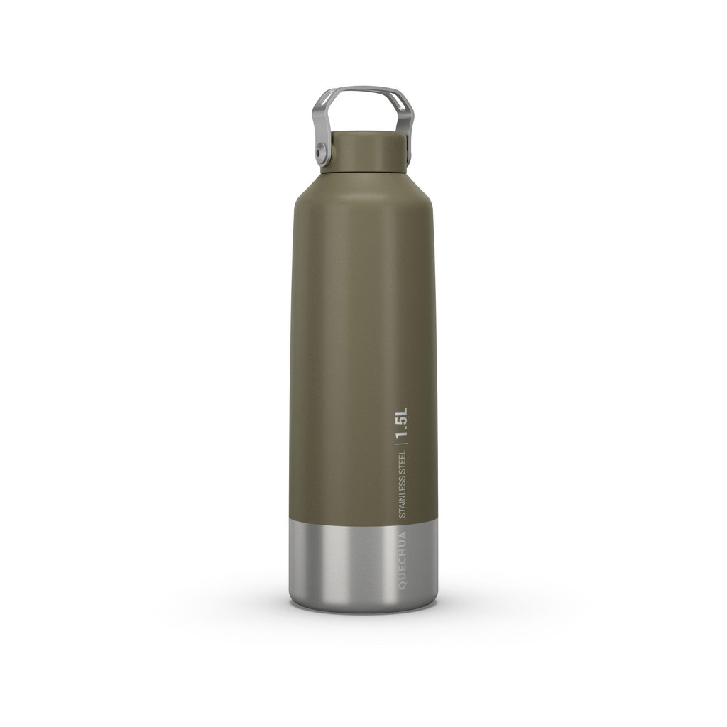 Mô tả Bình nước thép không gỉ mh100 1,5l kaki quechua mã 8612485 - 1