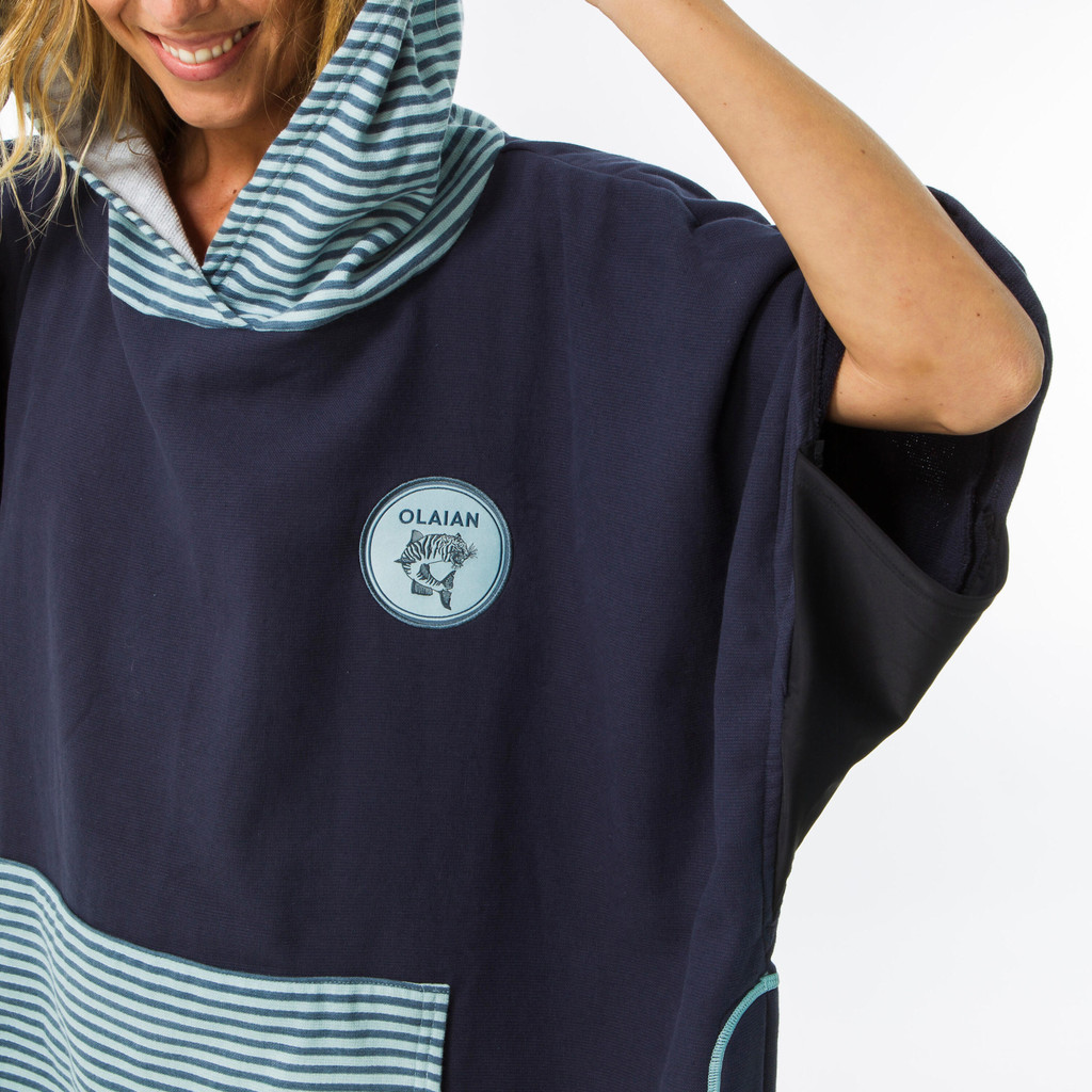 Mô tả Áo poncho lướt sóng 500 print cho người lớn họa tiết cá olaian mã 8613157 - 3