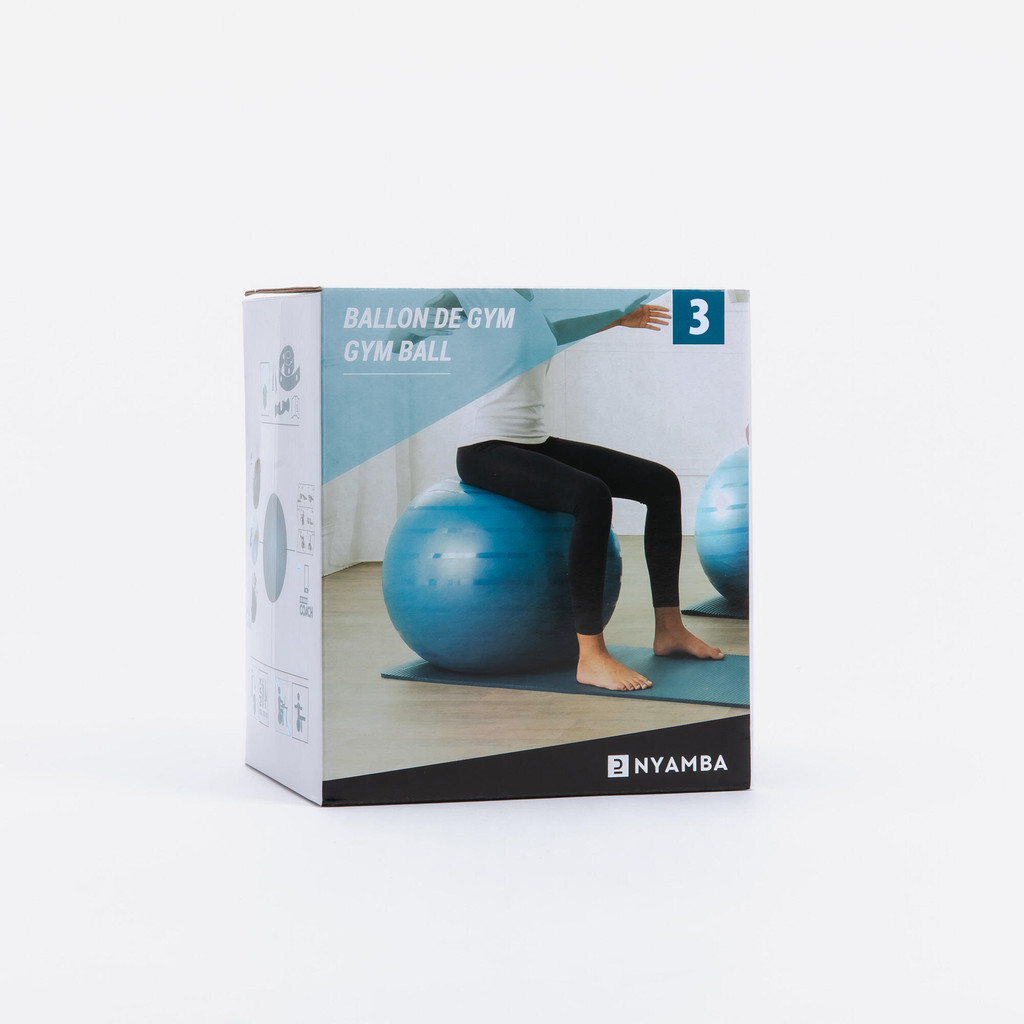 Mô tả Bóng thể dục cỡ l xanh dương DECATHLON DOMYOS mã 8603635 - 1