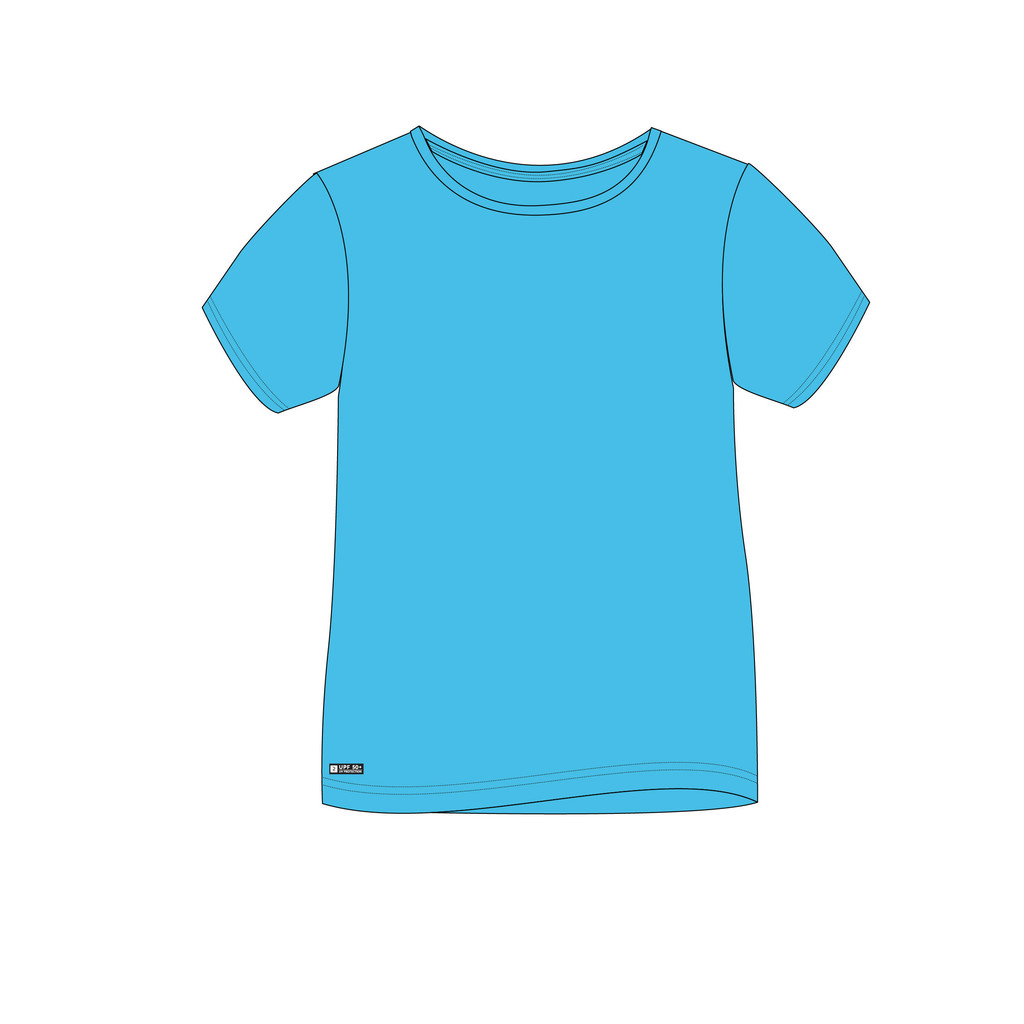 Mô tả Áo thun lướt sóng chống tia uv 100 cho trẻ em xanh da trời DECATHLON olaian mã 8611587 - 1