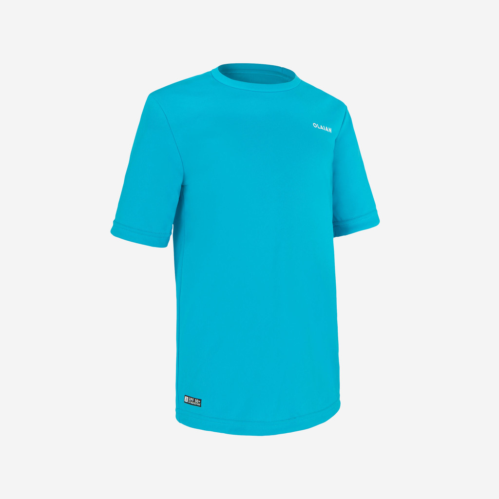 Mô tả Áo thun lướt sóng chống tia uv 100 cho trẻ em xanh da trời DECATHLON olaian mã 8611587 - 2