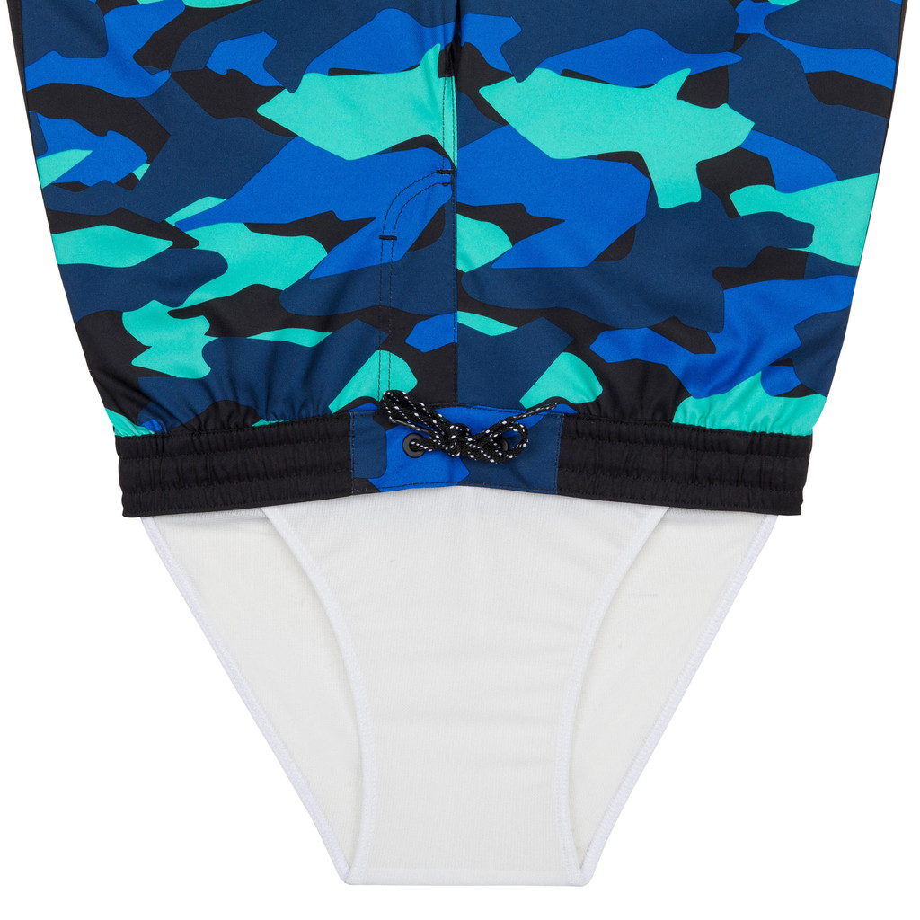 Mô tả Quần short lướt sóng 500 cho bé trai xanh dương rằn ri DECATHLON olaian mã 8670255 - 2