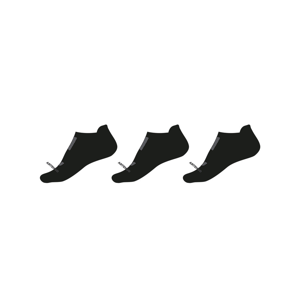 Mô tả Gói 3 đôi tất thể thao cổ thấp rs 500 đen DECATHLON artengo mã 8380064 - 2