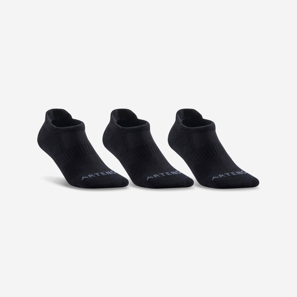 Mô tả Gói 3 đôi tất thể thao cổ thấp rs 500 đen DECATHLON artengo mã 8380064 - 3