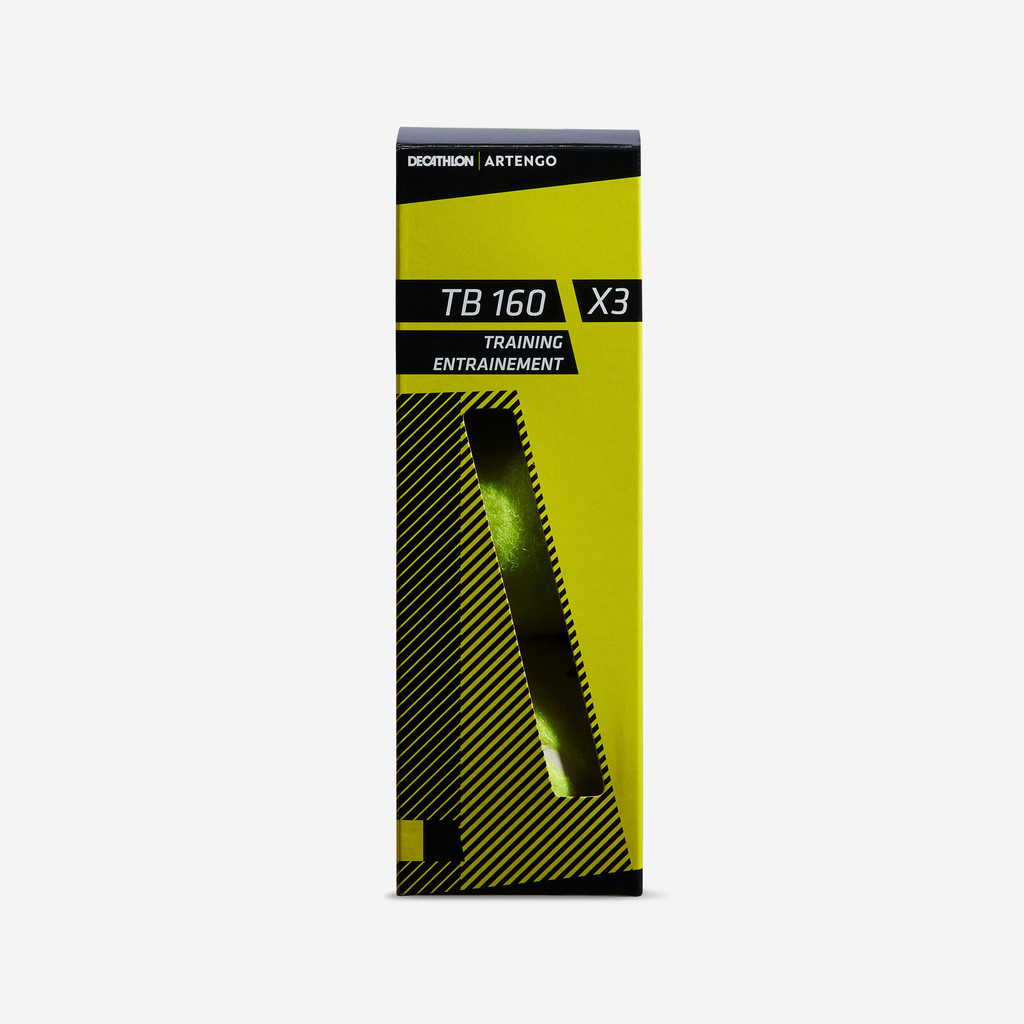 Mô tả Hộp 3 quả bóng tennis tb160 vàng DECATHLON artengo mã 8600512 - 1