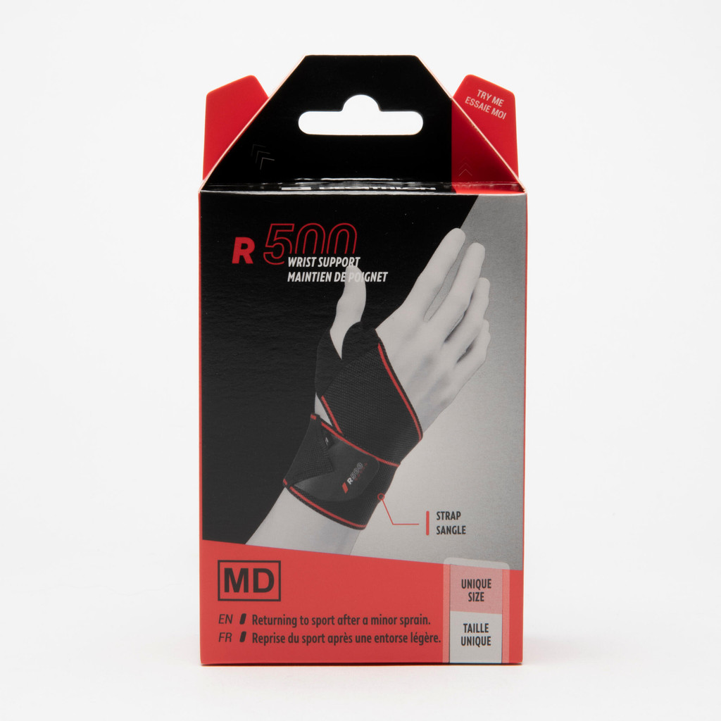 Mô tả Băng bảo vệ cổ tay r500 cho người lớn đen DECATHLON TARMAK mã 8796402 - 3