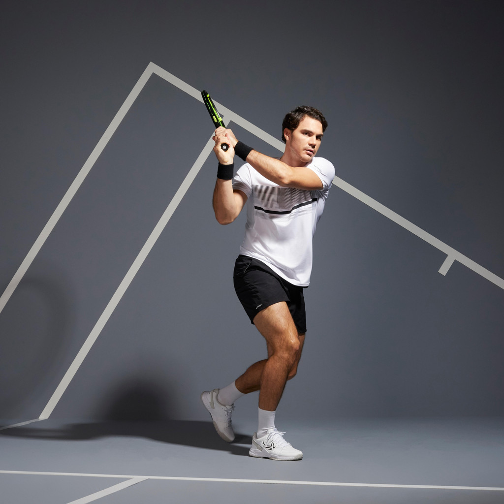 Mô tả Áo thun tennis, pickleball  tts100 cho nam trắng DECATHLON artengo mã 8556896 - 4
