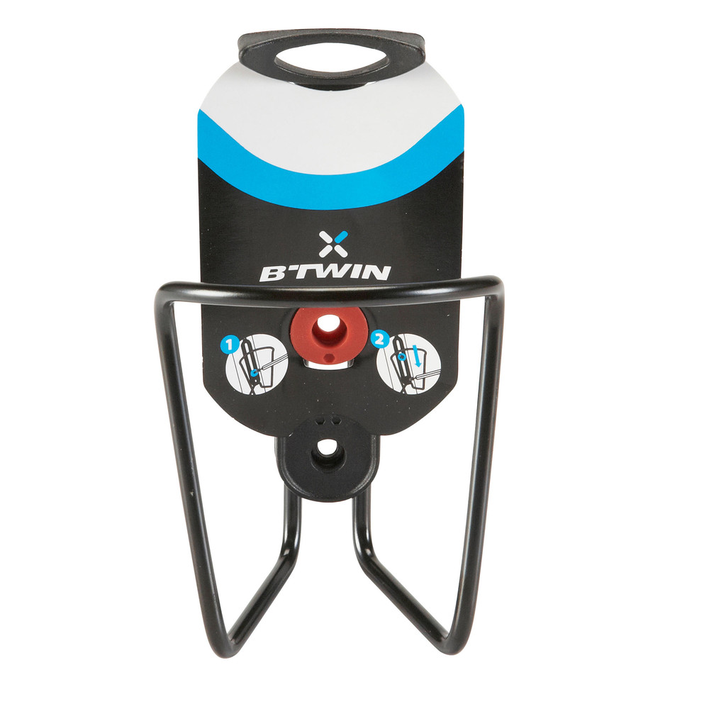 Mô tả Gọng gắn bình nước bằng kim loại cho xe đạp 100 đen DECATHLON triban mã 8049106 - 2