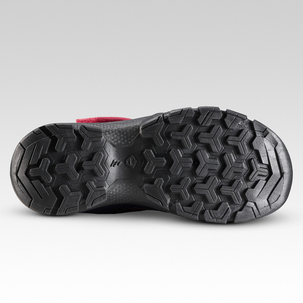 Mô tả Giày leo núi dã ngoại cổ thấp có quai dán mh100 cho trẻ em xanh hồng DECATHLON quechua mã 8576133 - 4