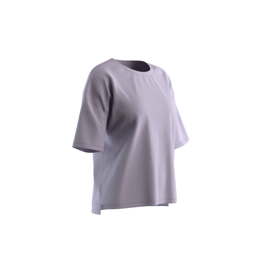 Mô tả Áo thun tập fitness 520 phom suông cho nữ màu tím hoa cà DECATHLON DOMYOS mã 8772659 - 2