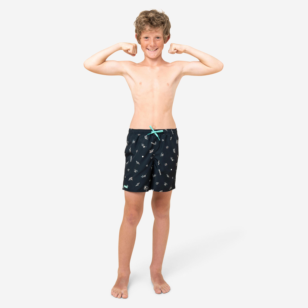 Mô tả Quần short lướt sóng 100 cho bé trai đen DECATHLON olaian mã 8670244 - 3