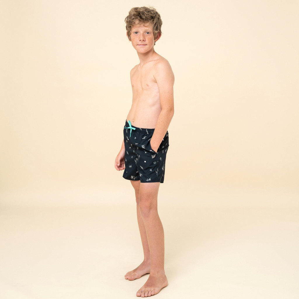 Mô tả Quần short lướt sóng 100 cho bé trai đen DECATHLON olaian mã 8670244 - 4