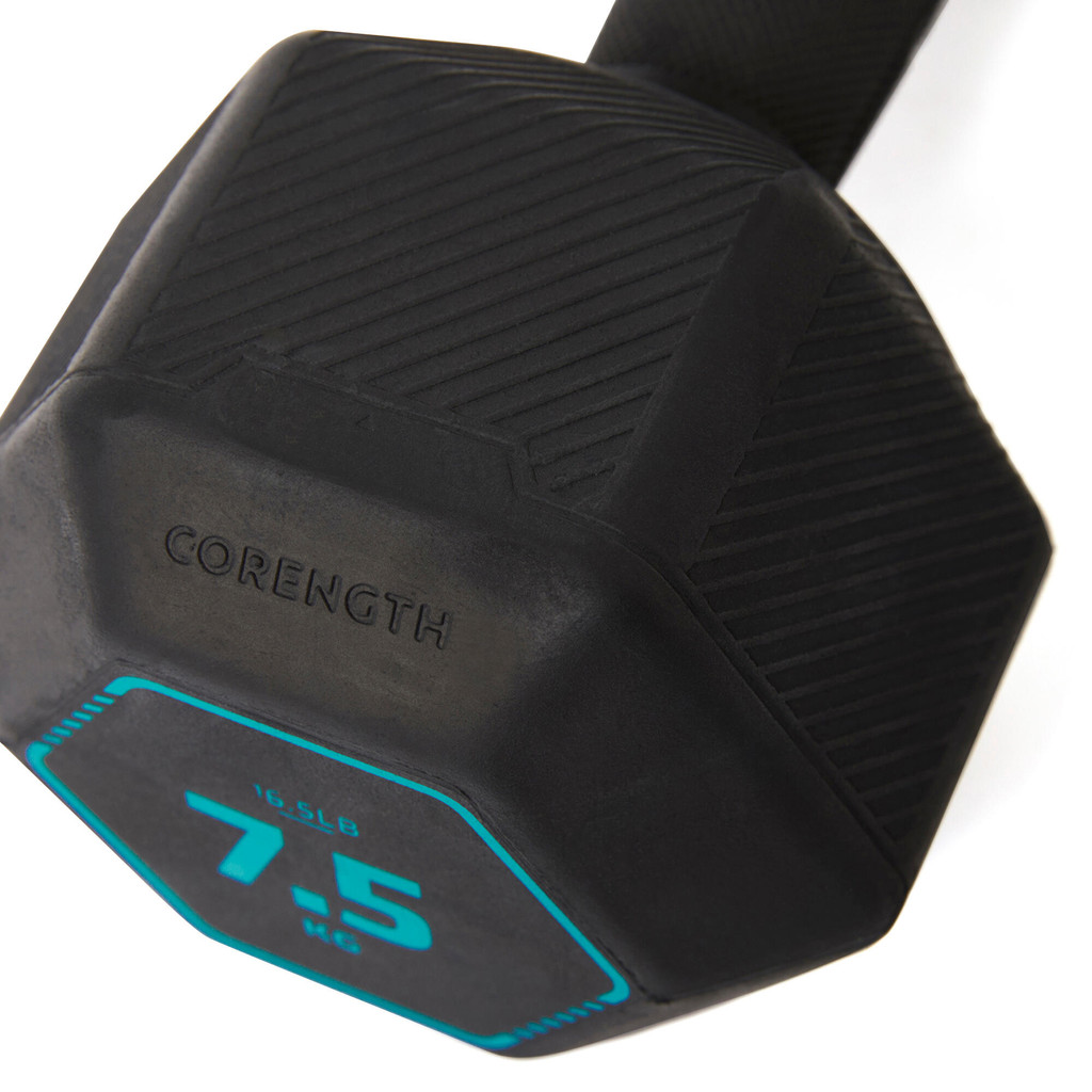 Mô tả Tạ lục giác luyện 7,5kg đen DECATHLON corength mã 8603282 - 1