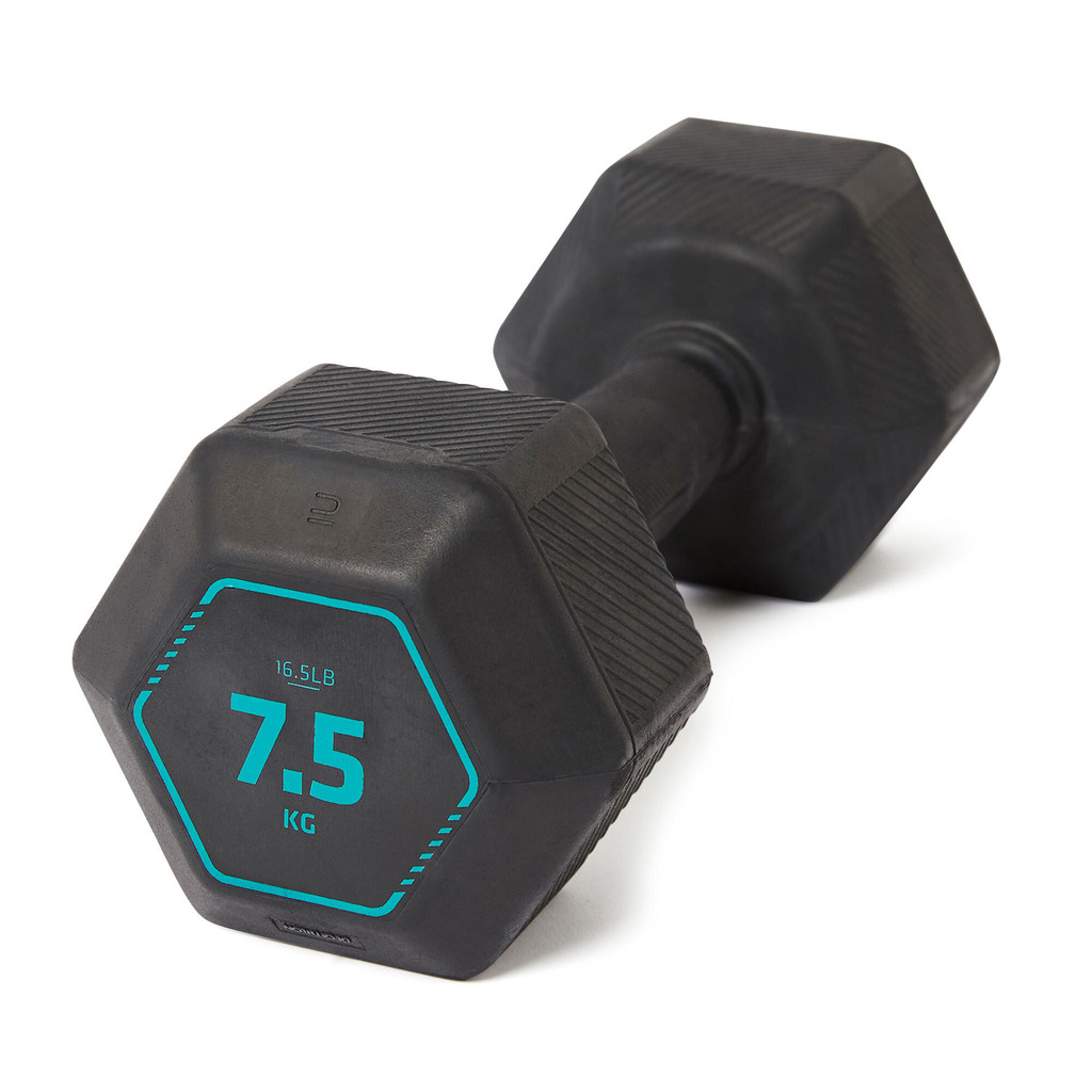 Mô tả Tạ lục giác luyện 7,5kg đen DECATHLON corength mã 8603282 - 2