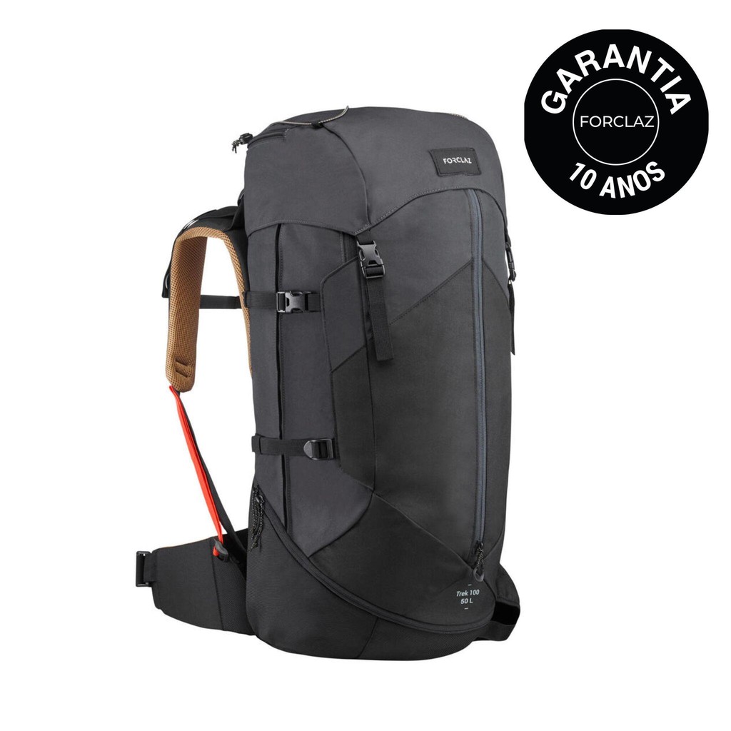 Mô tả Balo trekking 50l trek 100 easyfit cho nam đen DECATHLON forclaz mã 8559690 - 3