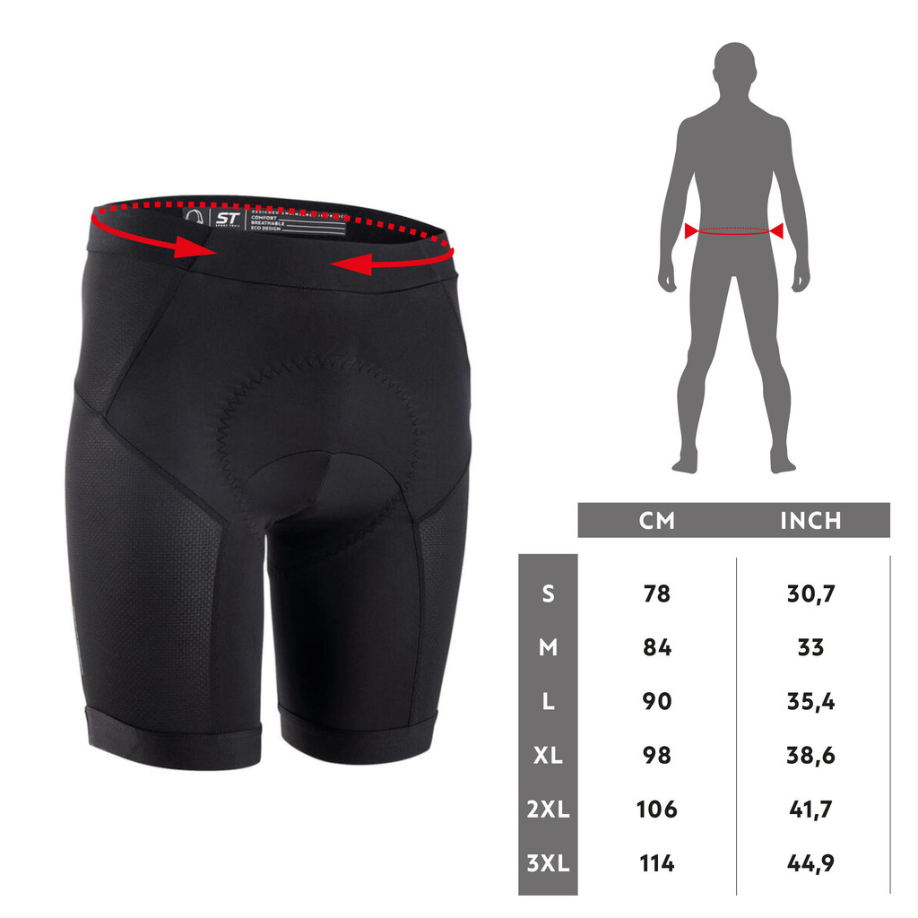 Mô tả Quần đạp xe mặc trong st 500 đen DECATHLON rockrider mã 8580800 - 3