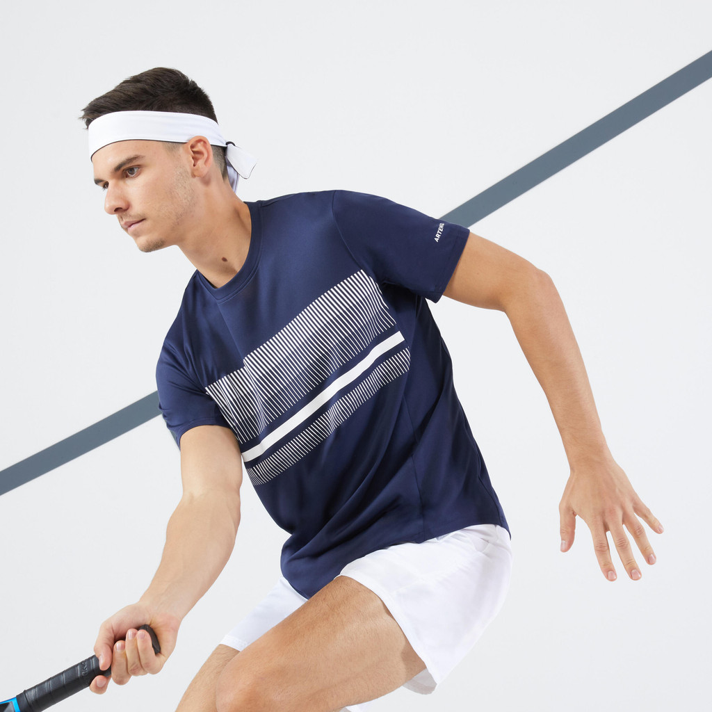 Mô tả Áo thun tennis pickleball tts100 cho nam xanh navy DECATHLON artengo mã 8573148 - 3