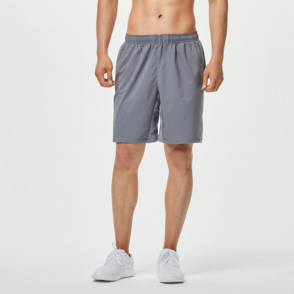Mô tả Quần short tập fitness 120 cho nam xám trơn DECATHLON DOMYOS mã 8644540 - 3