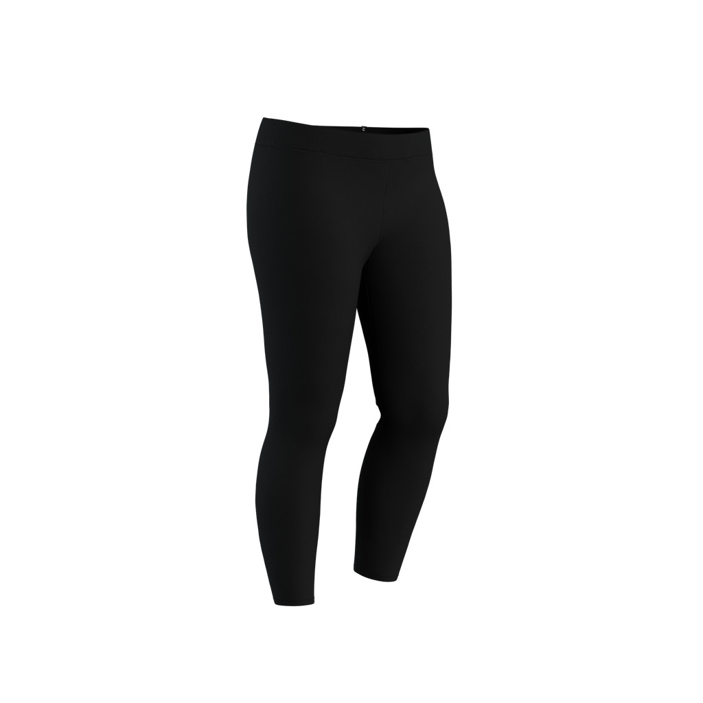 Mô tả Quần legging ôm sát 7 8 cho nữ fit+ 500 đen DECATHLON nyamba mã 8511798 - 3