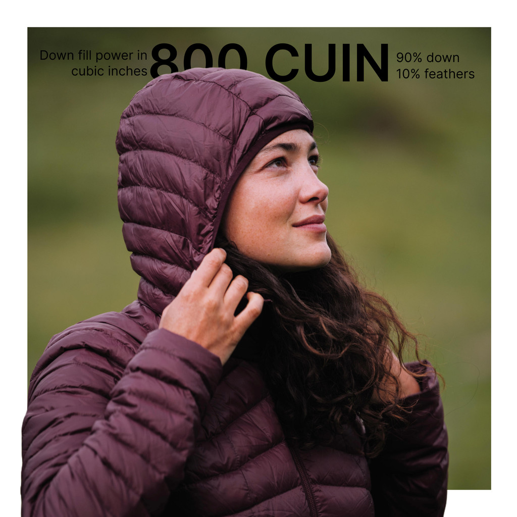 Mô tả Áo khoác trekking lông vũ trek 100 cho nữ đỏ tím DECATHLON forclaz mã 8587262 - 2