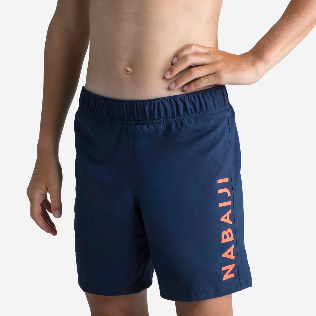 Mô tả Quần short bơi cơ bản 100 cho bé trai xanh navy DECATHLON NABAIJI mã 8669410 - 1