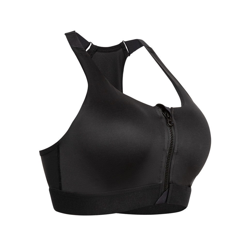 Mô tả Áo bra tập fitness zip up 900 cho nữ đen DECATHLON DOMYOS mã 8578234 - 1