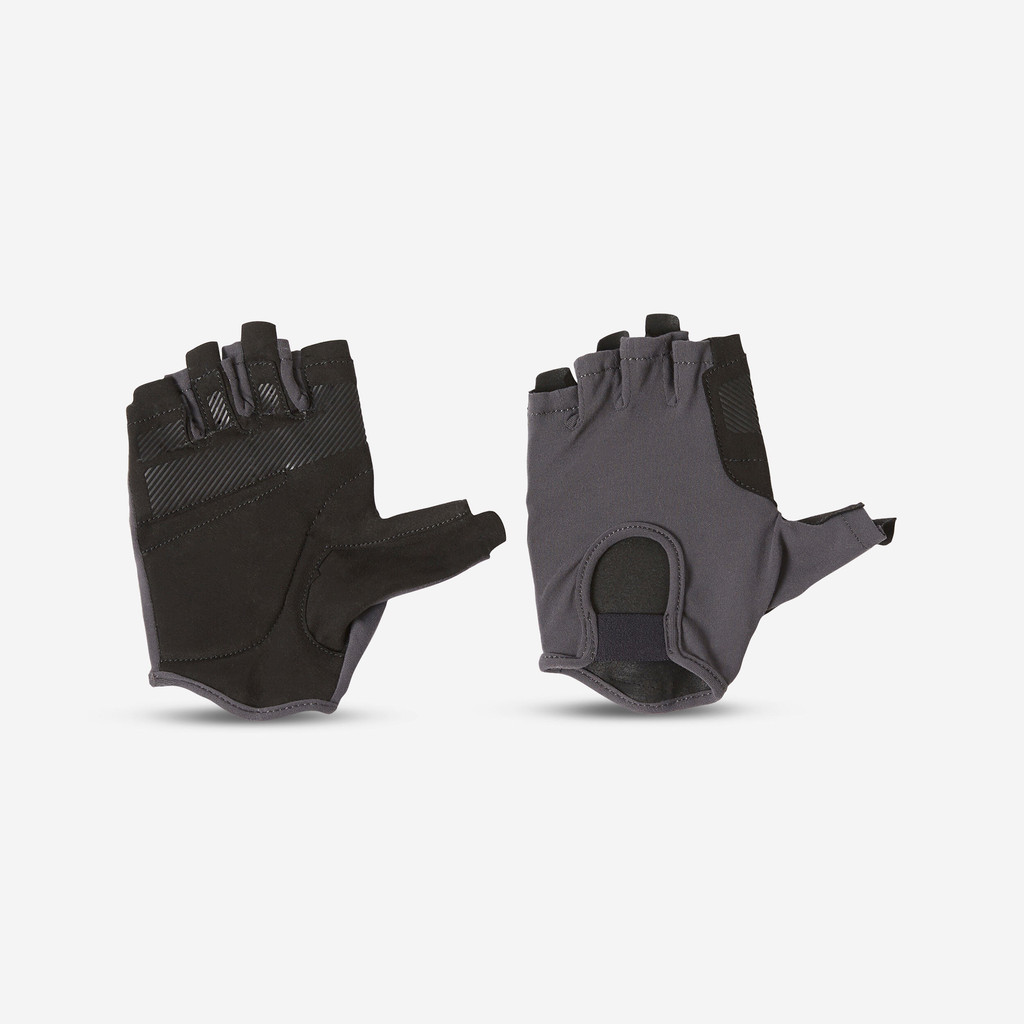 Mô tả Găng tay tập cử tạ thoáng khí cho nữ xám DECATHLON DOMYOS mã 8595215 - 1
