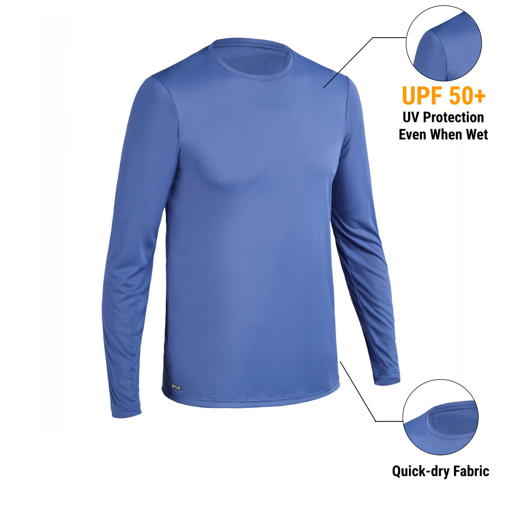 Mô tả Áo thun dài tay lướt sóng chống tia uv cho nam xanh dương DECATHLON olaian mã 8787799 - 1