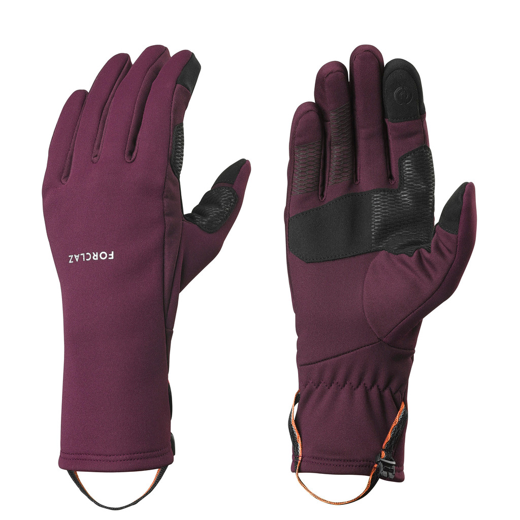 Mô tả Găng tay leo núi dã ngoại tương thích màn hình cảm ứng mt500 đỏ DECATHLON forclaz mã 8749757 - 1