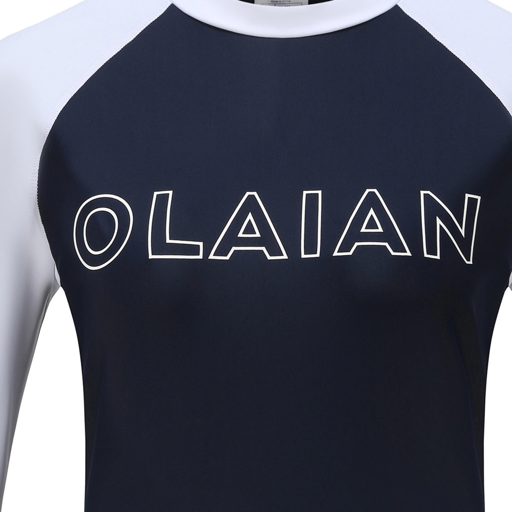 Mô tả Áo lướt sóng chống tia uv 100 cho nữ đen trắng DECATHLON olaian mã 8664813 - 2