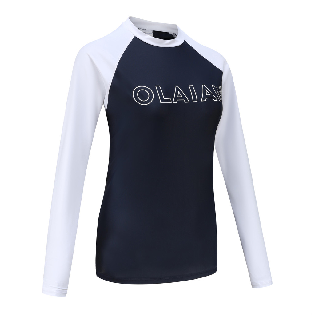 Mô tả Áo lướt sóng chống tia uv 100 cho nữ đen trắng DECATHLON olaian mã 8664813 - 3