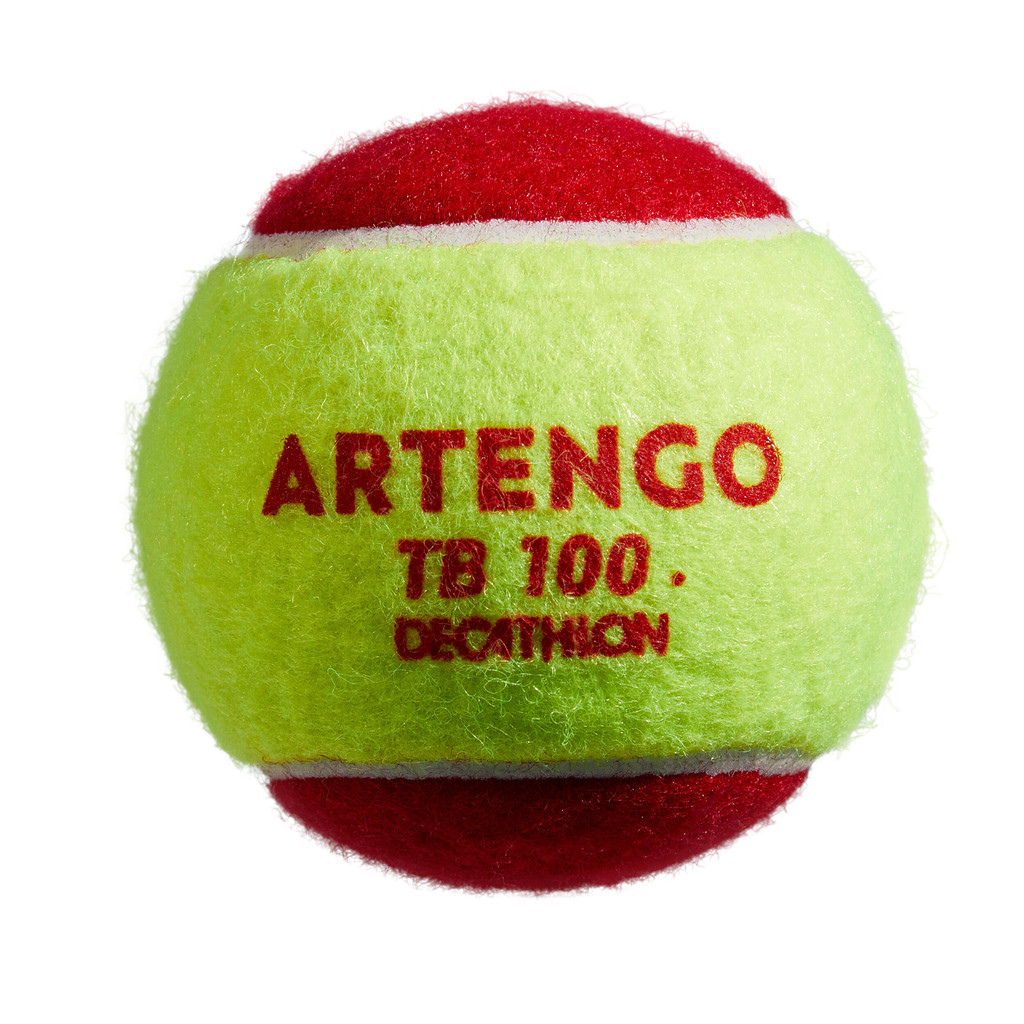 Mô tả Hộp 3 bóng tennis tb100 đỏ DECATHLON artengo mã 8588568 - 1
