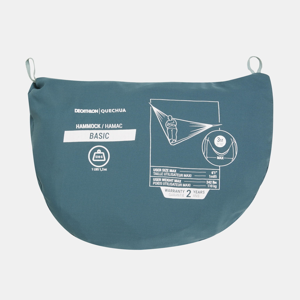 Mô tả Võng basic cho 1 người 300 x 152 cm xanh dương DECATHLON quechua mã 8601388 - 4