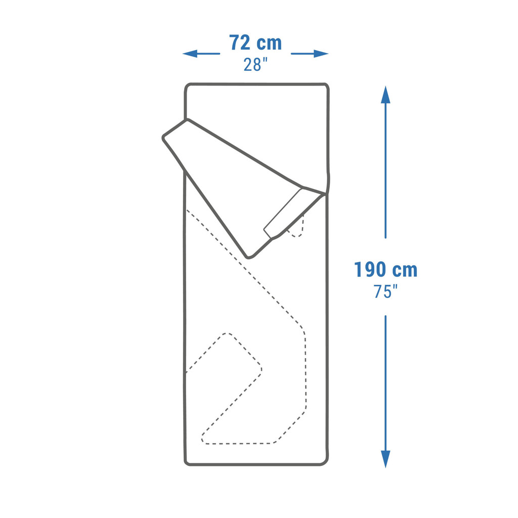 Mô tả Túi ngủ cắm trại đa dụng arpenaz 15° DECATHLON quechua mã 8737673 - 3