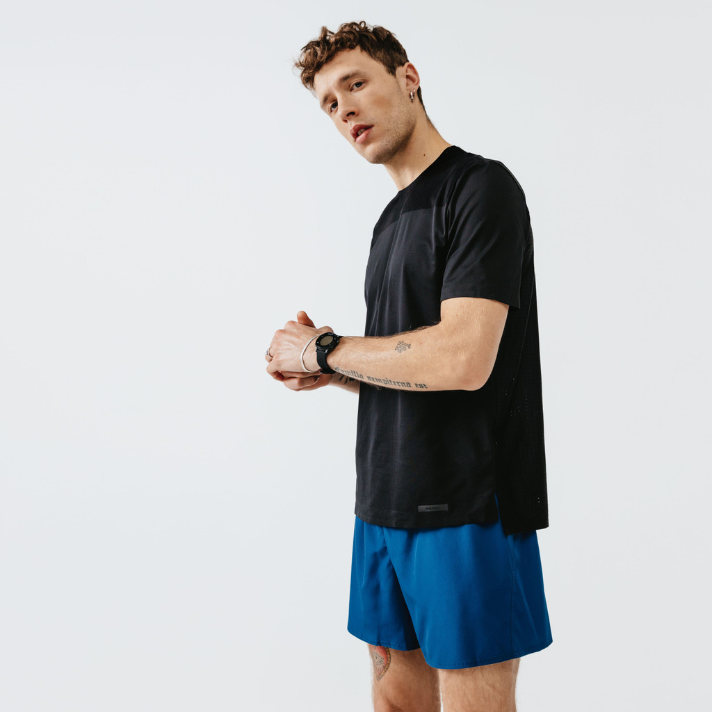 Mô tả Áo thun chạy bộ thoáng mát dry+ breath cho nam đen DECATHLON kalenji mã 964110 - 3