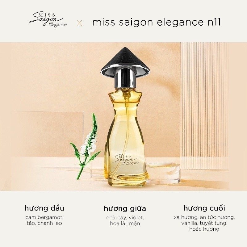 Mô tả Bộ sưu tập nước hoa Miss Saigon Elegance EDP 15ml x 5 - 2