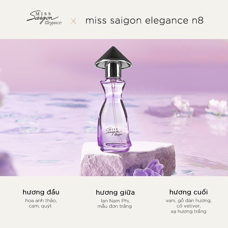 Mô tả Bộ sưu tập nước hoa Miss Saigon Elegance EDP 15ml x 5 - 4