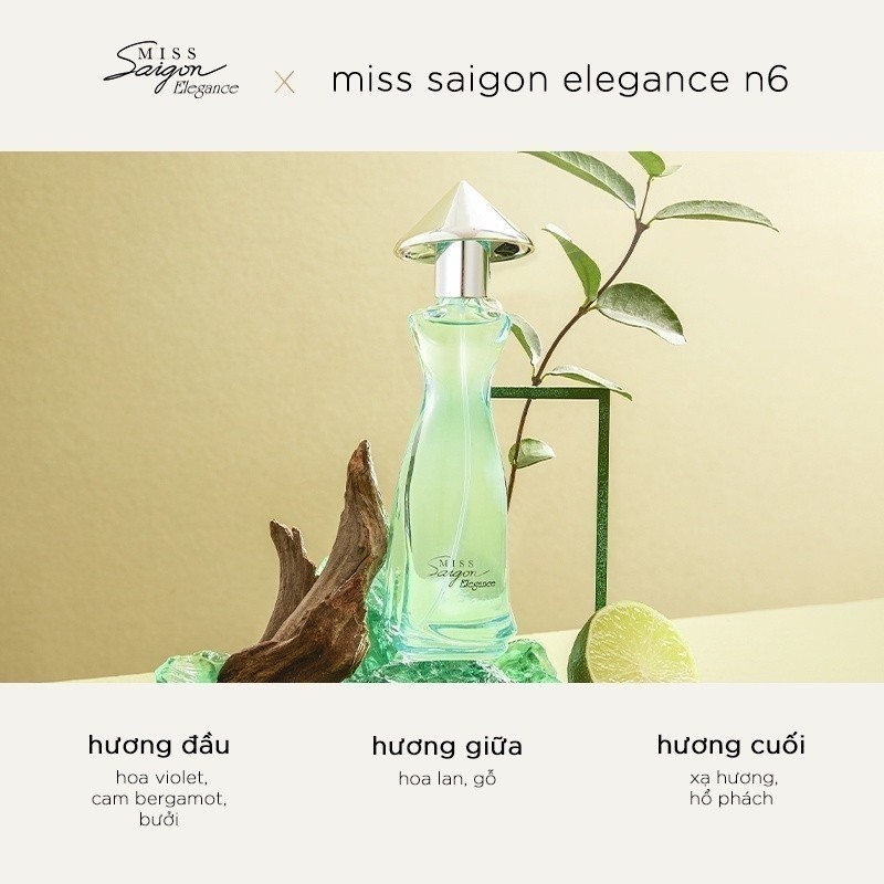 Mô tả Nước hoa nữ Miss Saigon Elegance Jade 50ml - Hương Tươi Mát - 1