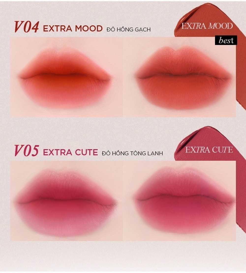 Mô tả Son kem thuần chay Bbia Last Velvet Tint (5g) - 3